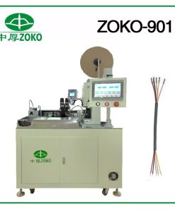 ZOKO-901 Automatic Multi-cores Cable One Side Crimping And One Side Twisting Tinning Machine