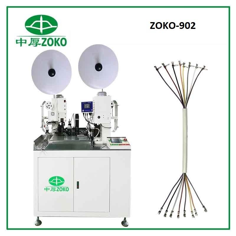 ZOKO-902 Automatic Multi Core Cable Stripping And Crimping Machine