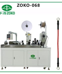 ZOKO-068 Automatic Both Sides Crimping And Heating Shrink Tube Insertion Machine