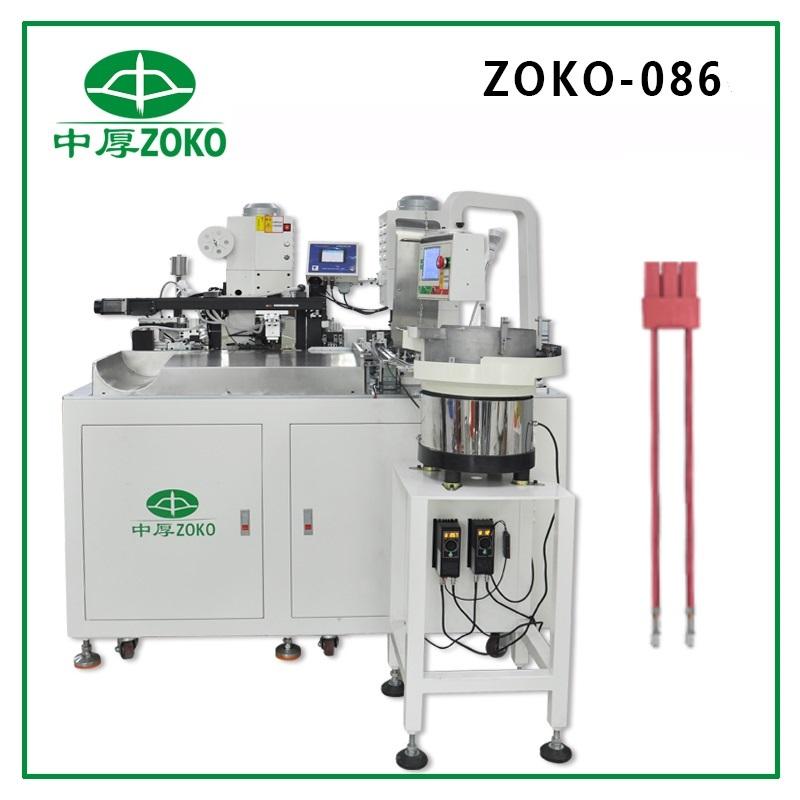 ZOKO-086 Automatic Both Sides Crimping And One Side Housing Insertion Machine