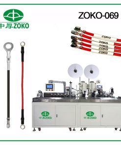 ZOKO-069 Automatic Wire Both Sides Crimping, Shrink Tube Insertion And Marking Machine